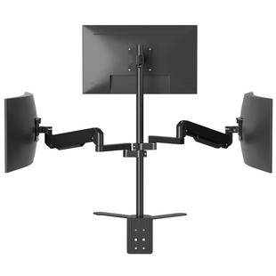 14-32-43寸显示器电视支架拼接底座桌面夹式穿孔支架配件diy组装