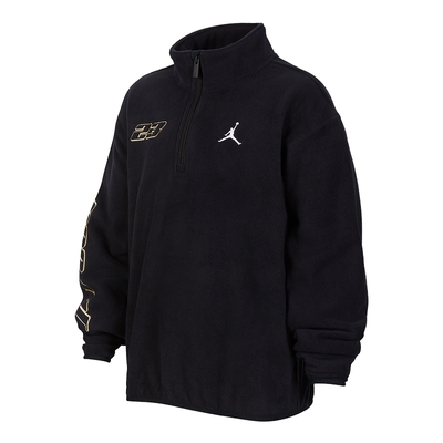 耐克乔丹大童摇粒绒上衣冬季新款男童休闲易穿脱立领 IQ5946-010