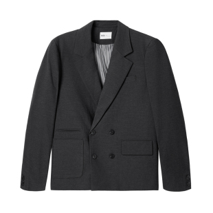 流石男装阔版时尚高级长袖西便2026年秋季新款轻奢高端西装外套男