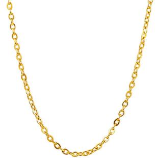 TSL谢瑞麟黄金项链女O字链素链足金锁骨YM039