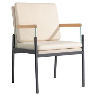 餐椅轻奢茶椅书桌椅茶桌椅靠背休闲设计师酒店扶手家用主人椅椅子