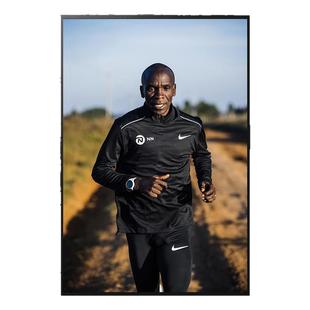 基普乔格海报马拉松长跑田径励志体育运动卧室壁画装饰挂画墙贴图