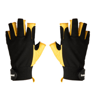 坎乐户外攀岩索降手套透气防滑防割耐磨高空速降半指战术训练手套