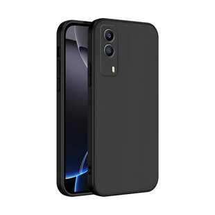 皑晨适用于vivoy53s 5g手机壳v2111a保护套iqooz5x新款防摔t1x全黑色y53s t2版高级感vivo硅胶外壳iqooz5x软