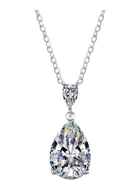 简约5克拉单钻水滴锁骨链