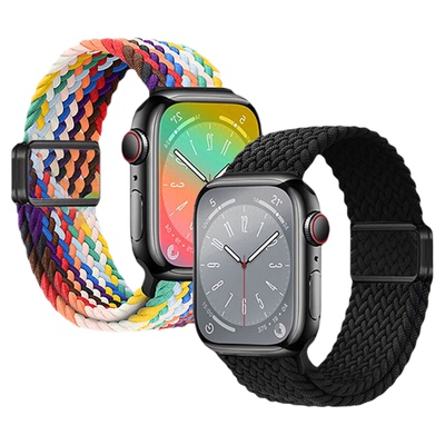 超便捷｜适用苹果磁吸编织表带