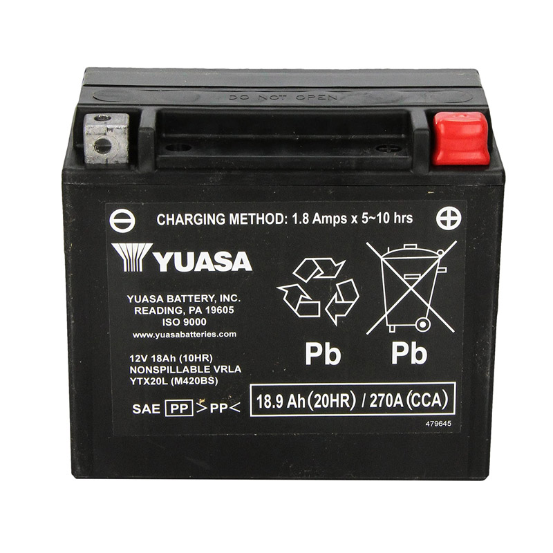 Ural乌拉尔750边三轮庞巴迪X3维京600汤浅电瓶12V18.9AH蓄电池