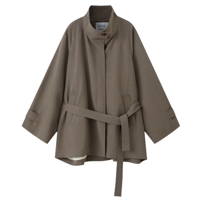 RUISHI薄款中长款通勤风衣外套