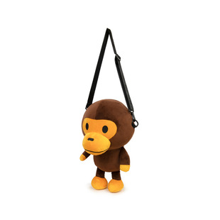 现货 BAPE BABY MILO 猴子造型 可爱卡通公仔玩偶 双肩包 背包