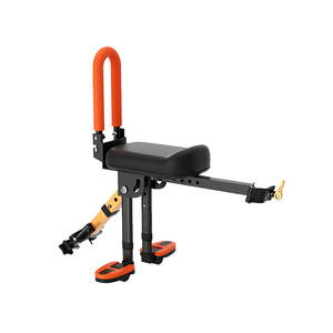 自行车儿童座椅前置折叠车带娃宝宝安全坐椅弯梁车可折叠单车加装