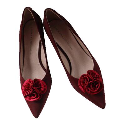 vintage甜瑶家尖头复古高跟鞋