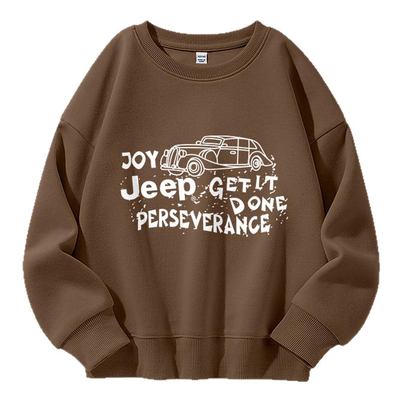 Jeep2025新款儿童圆领卫衣春装