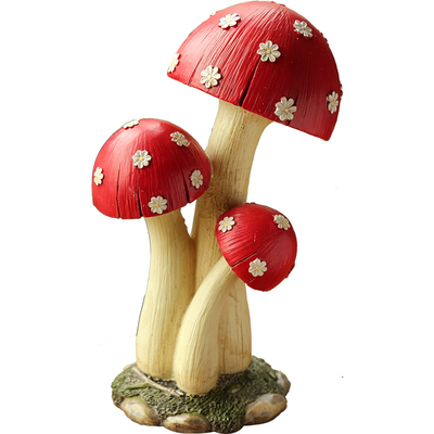 欧式田园工艺品树脂蘑菇创意可爱