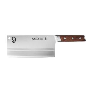 爱仕达菜刀厨房刀具90Cr18MoV不锈钢切片刀善战系列厨刀