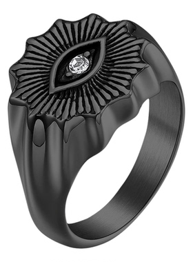 凯尔特人三角结钛钢戒指山羊复古