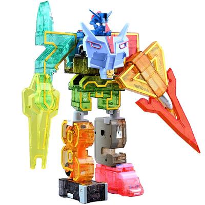 儿童数字合体机器人益智拼装礼物