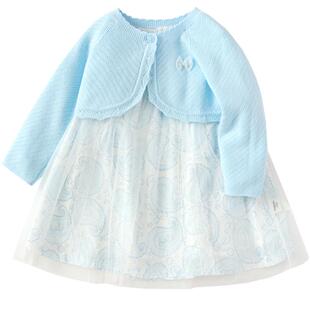 巴拉巴拉女童连衣裙儿童裙子两件套宝宝公主裙甜美可爱清新文艺萌