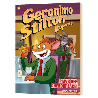Geronimo Stilton Reporter #6: paws off cheddarface 老鼠记者6 精装全彩漫画小说