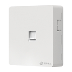 明装网线面板网络电脑网线盒插座面板86型墙壁单双网口宽带二合一