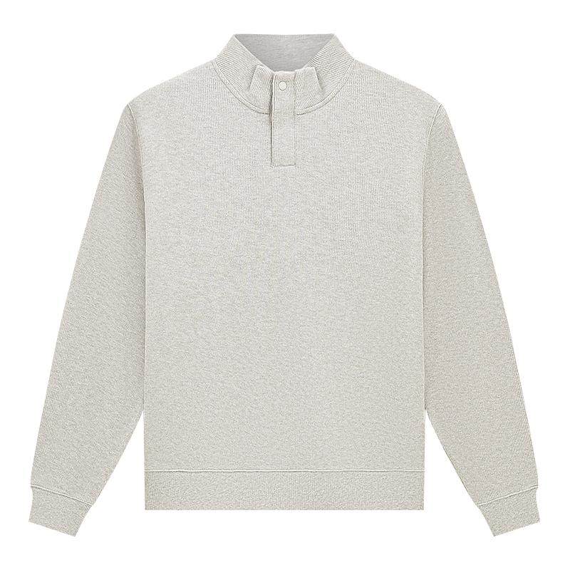 【牦牛绒可机洗】十如仕男士半高领智性风立领长袖针织毛衫FS08