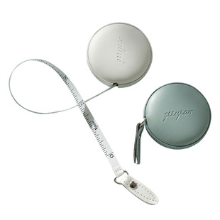 锦一小皮尺 仿皮米尺皮卷尺可爱量三围腰胸围布尺子量衣服的家用服装用随身裁缝婴儿宝宝量身高软尺1.5米卷尺