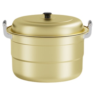 商用炖煮锅加厚卤肉锅大容量黄铝蒸锅铝汤锅明火烧水锅燃气灶通用