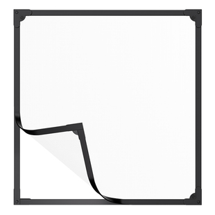 德国磁吸纱窗网自装防蚊虫可裁剪窗户隐形粘封窗防护猫跳楼金刚网