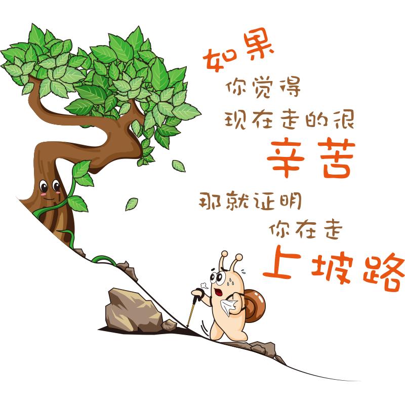 励志语录贴纸装饰教室文化墙班级布置小学初中墙贴画自粘学习标语