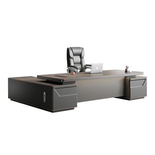 老板桌办公桌椅组合轻奢高级感董事长烤漆大班台女士经理简约现代