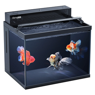 方小章兰寿专用背滤加上滤新款家用客厅超白玻璃缸水草缸鱼缸小型