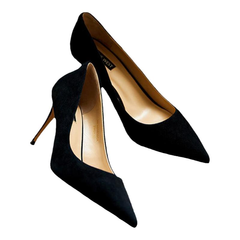 秦海璐/王丽坤Nine West/玖熙经典高跟鞋女鞋尖头细跟单鞋不累脚