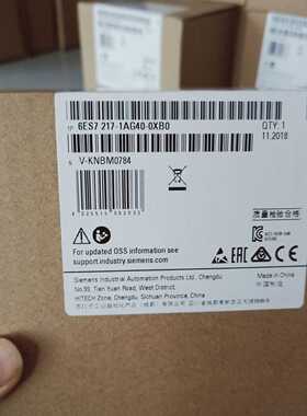 议价6ES7217-1AG40-0XB0 S7-1200 CPU 1217C模块6ES7 217-1AG4O-O