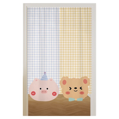 多巴胺卡通家用遮挡门帘