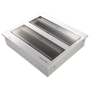 强电布线箱家用配电回路断路器箱空开照明箱铁底塑面1.0mPZ30暗装