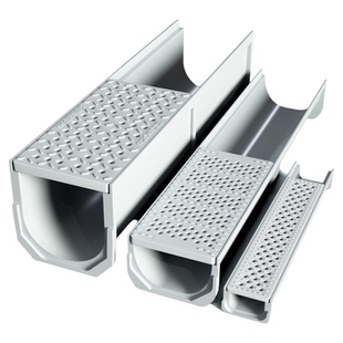 成品排水沟U型槽 玻璃钢线性排水槽庭院地沟厨房下水道沟树脂沟槽