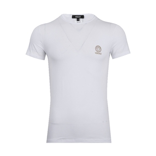 Versace/范思哲男logo印花短袖T恤（两件装）男士新款XY推广
