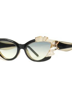 矿石元素UV400猫眼小众太阳眼镜