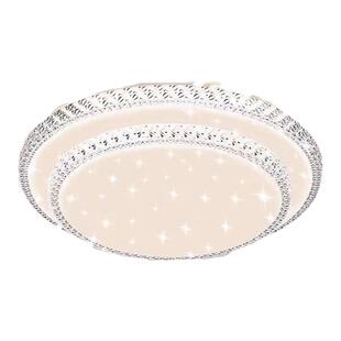 卧室吸顶灯现代简约创意客厅灯2026年新款圆形方形主房间led水晶