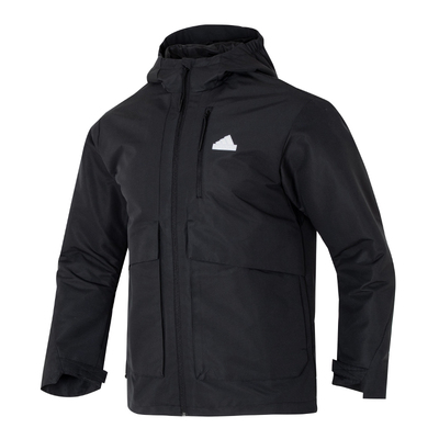 Adidas阿迪达斯夹克男2026新款梭织运动服加绒保暖上衣外套IT3951