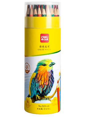 得力水溶性彩色铅笔美术专用彩铅