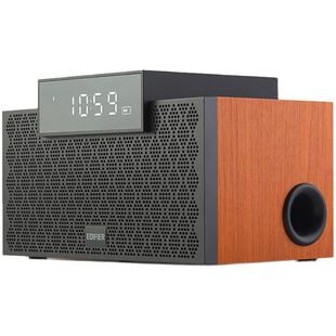 漫步者M260无线蓝牙音箱智能闹钟家用木质小型高音质重低音迷你