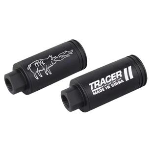 金属喷火猪火冒夜光七彩14逆牙仿真烟雾灯光金属帽闪光消音器玩具