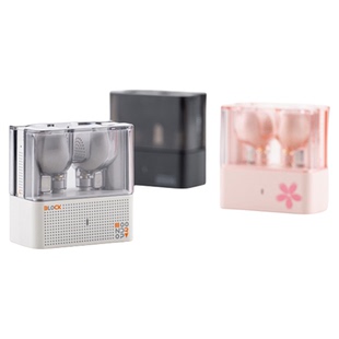 水月雨方糖block低延迟半入耳平头无线5.4蓝牙耳机运动游戏音乐