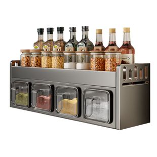 佳帮手厨房调料品置物架家用多功能放调味料盒收纳架壁挂式