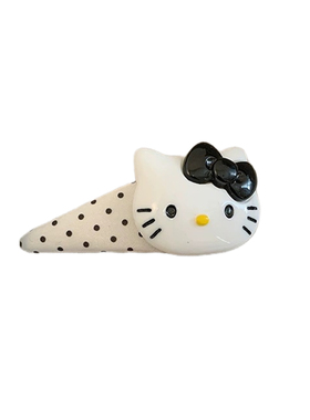 Kitty猫可爱波点新款刘海碎发夹