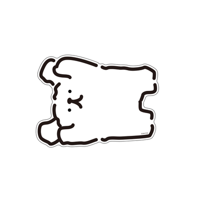 线条小狗Maltese原创卡通鼠标垫加厚加长家用办公键盘沙雕桌垫