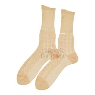 包邮5双老式提花女锦纶卡丝短筒松口纯丝无弹力玻璃丝短袜22-25码