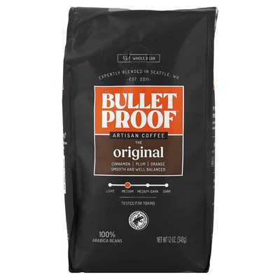 BulletProof咖啡TheMentalist全豆中度-深度烘焙咖啡豆研磨手冲进