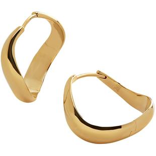 Monica Vinader莫妮卡耳环Swirl流线圆圈耳钉小众耳钉气质耳环女