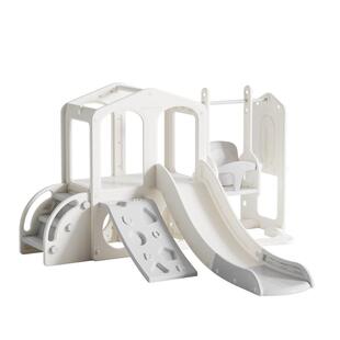 【下拉】lunastory滑滑梯室内家用攀爬架爬爬架宝宝滑梯秋千儿童